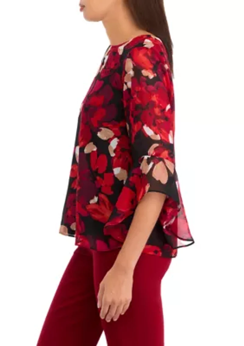 Women's Ruffle Sleeve Blouse