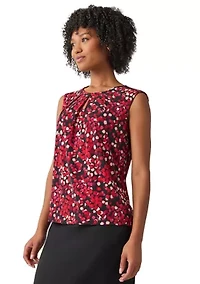 Women's Sleeveless Printed Blouse