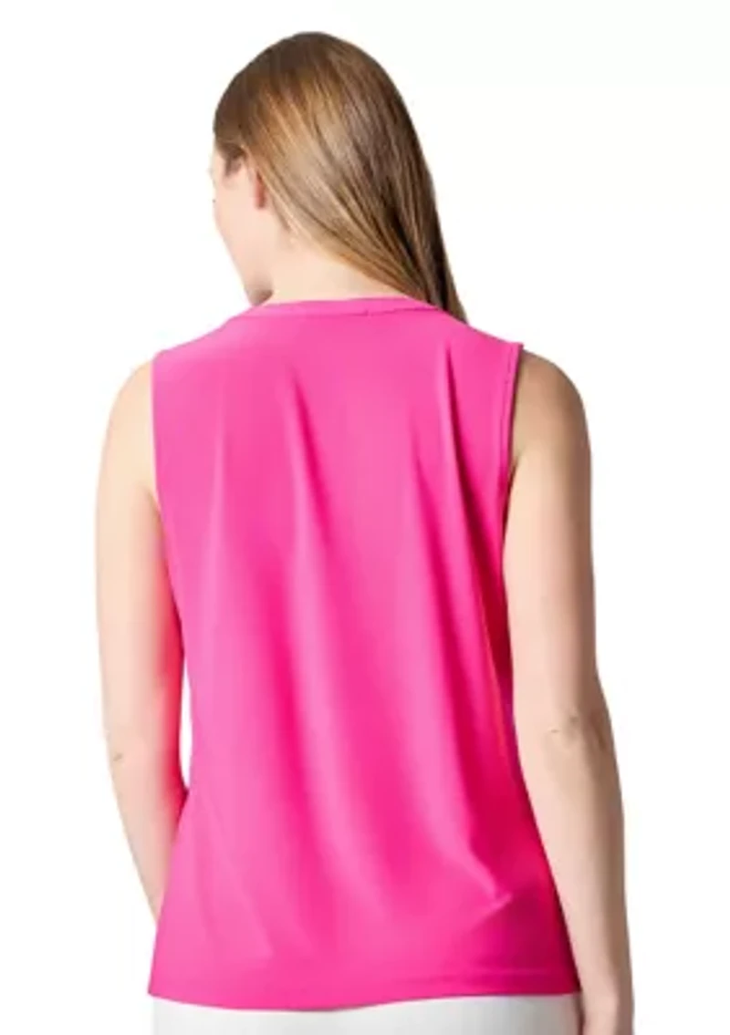Women's Pleated Neck Knit Top