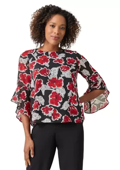 Women's Ruffle Sleeve Blouse