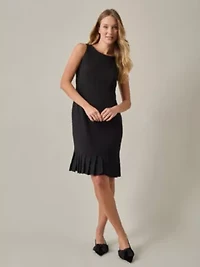Petite Pleated Sheath Dress