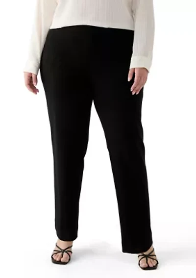 Plus Crosshatch Pants