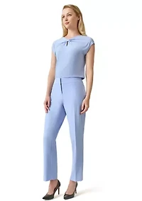 Petite Keyhole Scrunch Top