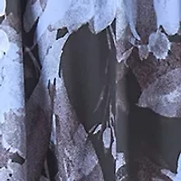 Petite Printed Fit and Flare Dress