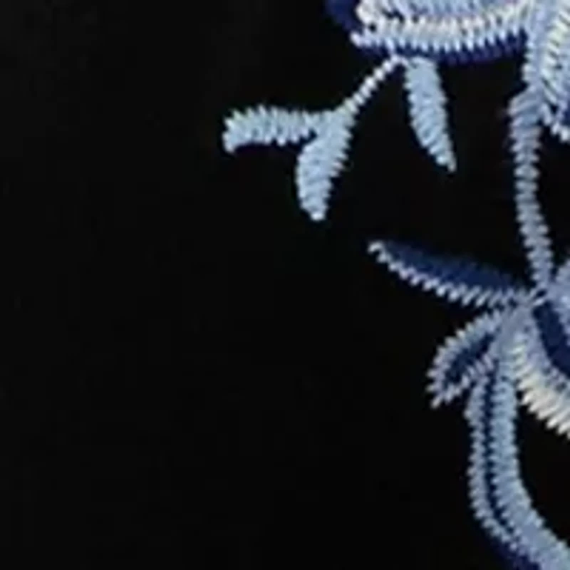 Plus Open Front Embroidered Cardigan