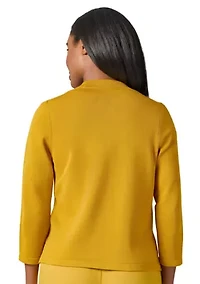 Women's Diagonal Stitch Short Cardigan