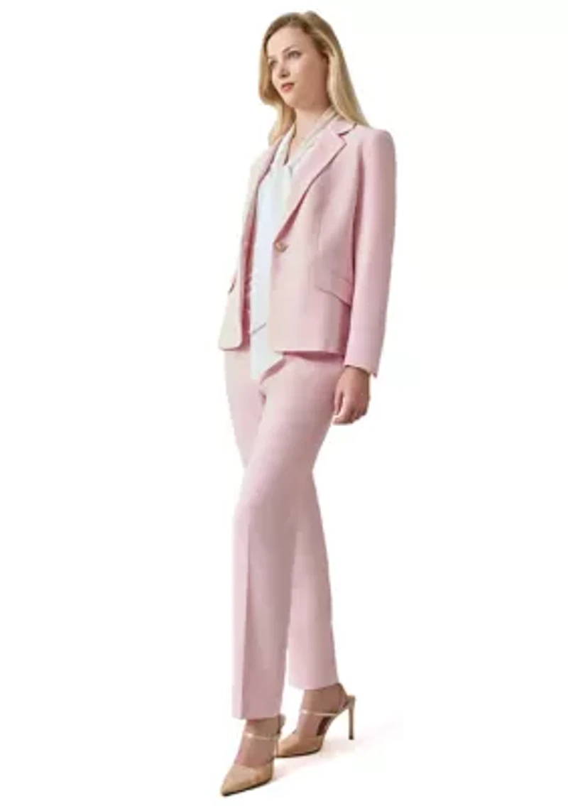 Petite Long Sleeve Notch Collar Blazer