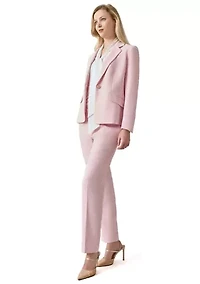 Petite Long Sleeve Notch Collar Blazer
