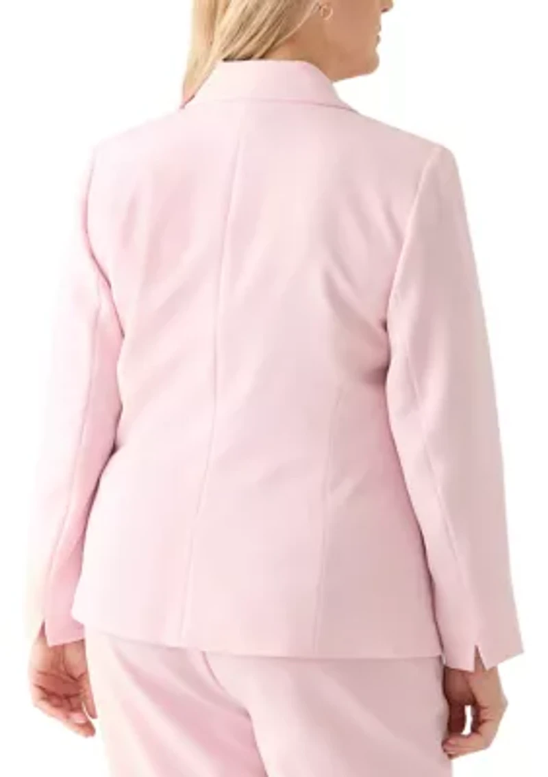 Plus Notch Collar Blazer