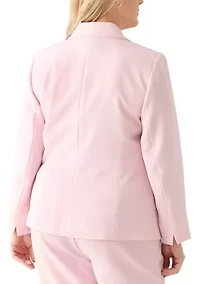 Plus Notch Collar Blazer