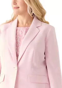 Plus Notch Collar Blazer