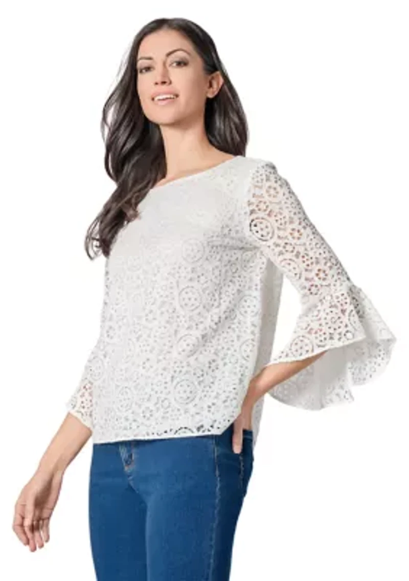 Women's Ruffle Sleeve Blouse