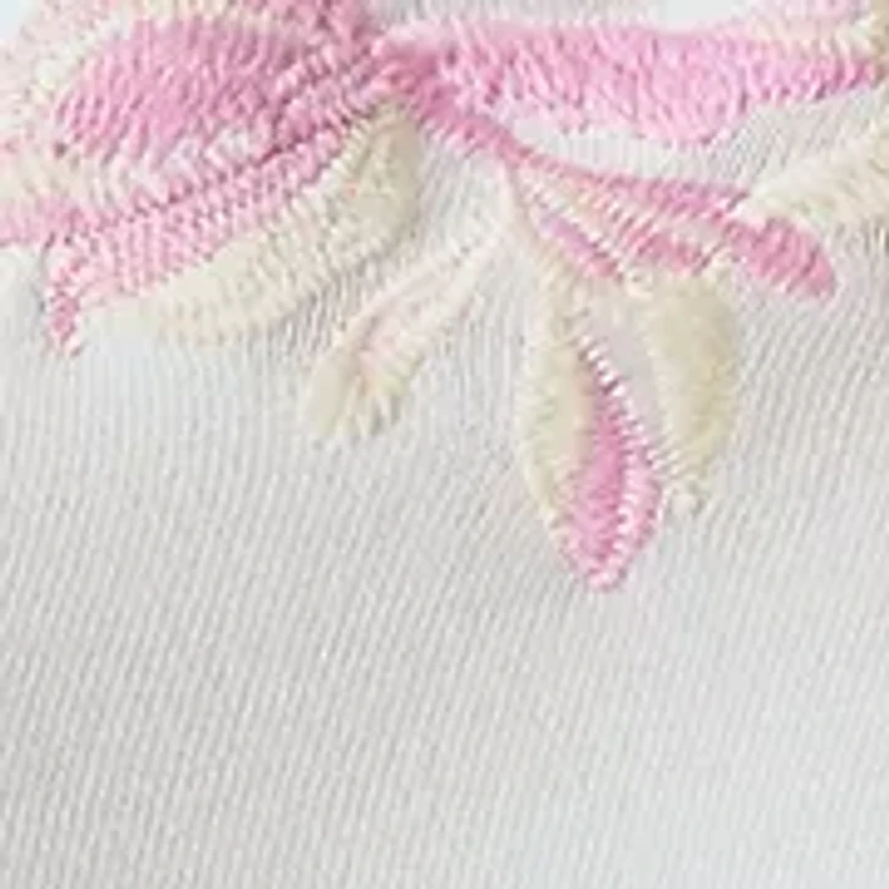 Women's Sleeveless Boat Neck Embroidered Top