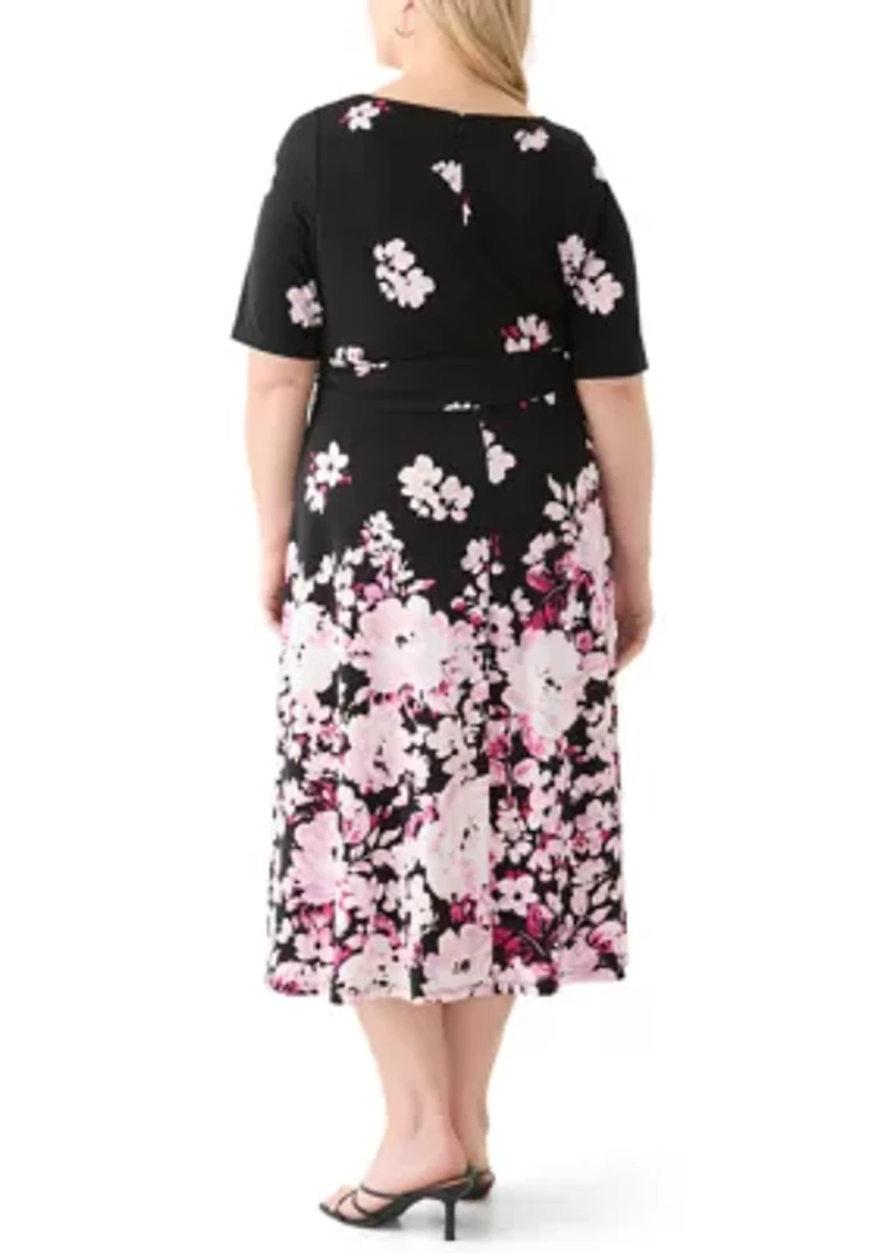 Plus Fit and Flare Dress