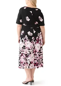 Plus Fit and Flare Dress