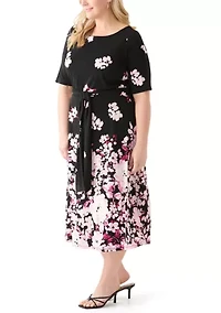 Plus Fit and Flare Dress