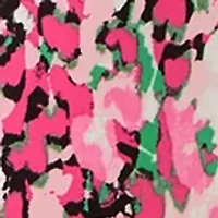 Plus Multi Print V-Neck Knit Top