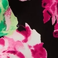 Plus Hydrangea Print Cowl Neck Knit Top