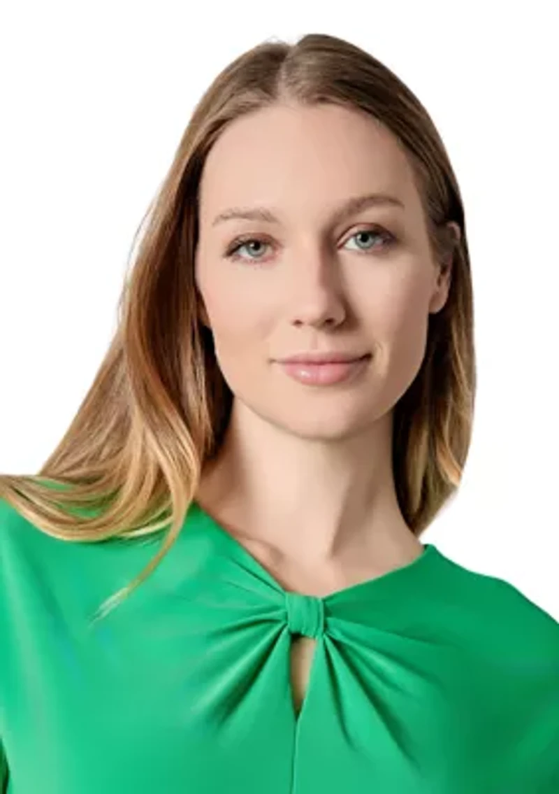 Women's Scrunch Neck Knit Top