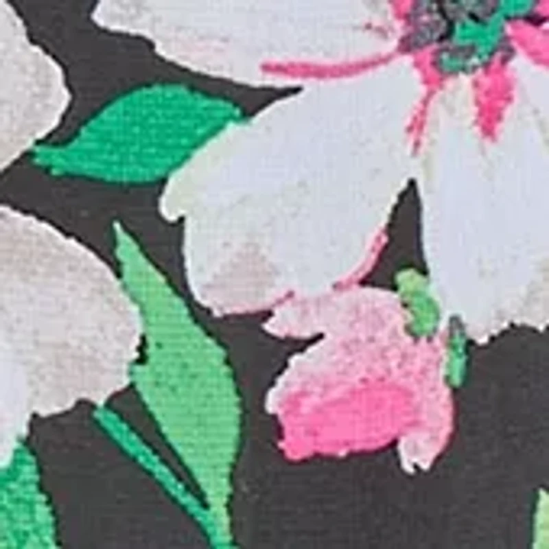 Petite Multi Floral Printed Ruffle Sleeve Blouse