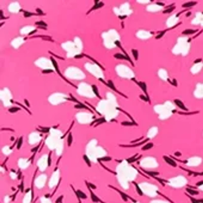 Petite Floral Printed Fit and Flare Dress