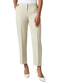 Women's Linen Side Slit Elastic Back Pants