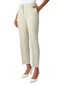 Women's Linen Side Slit Elastic Back Pants