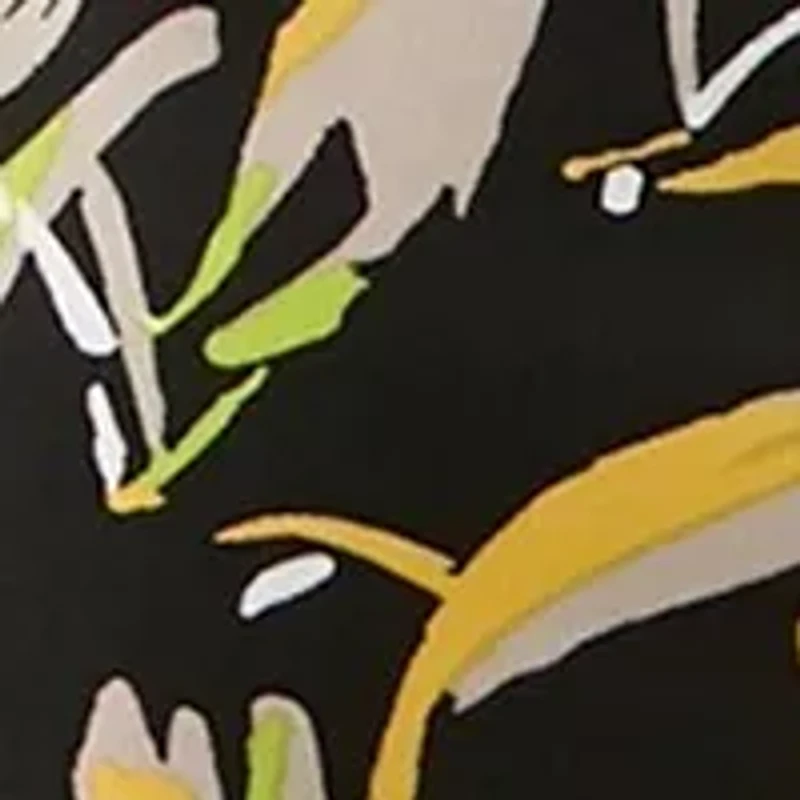 Plus Brushstroke Floral Print Sleeveless Cowl Neck Top