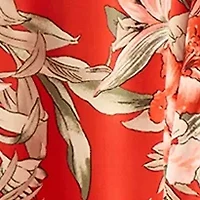 Women's Sleeveless Fit and Flare Pleat Neck Dress