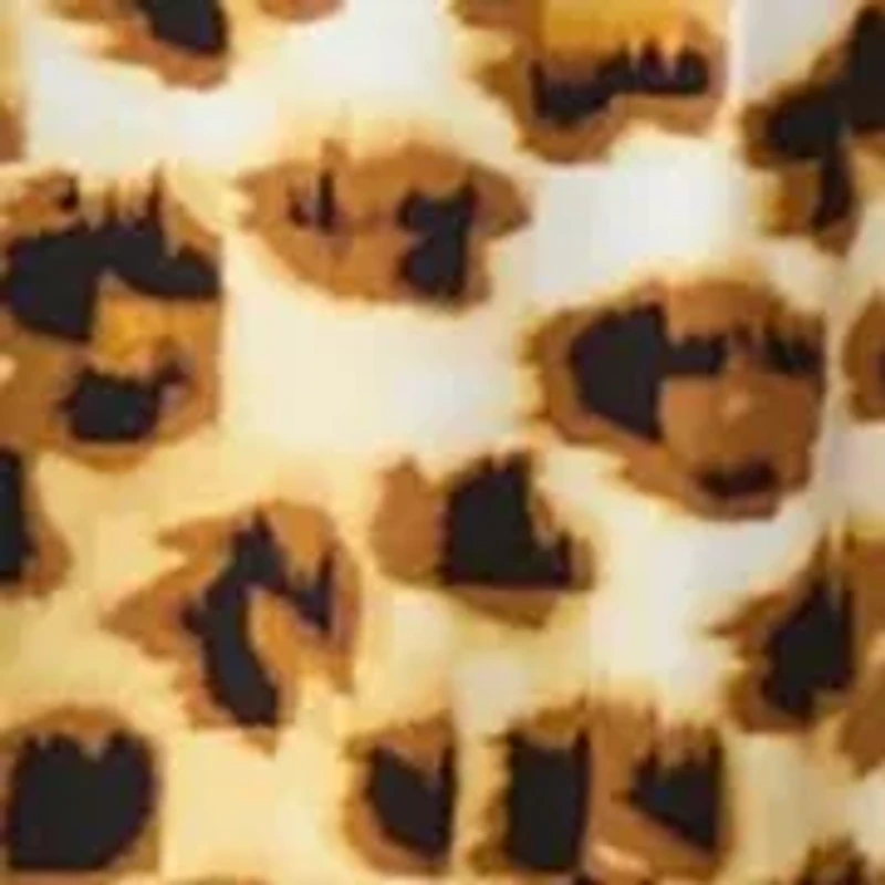 Women's Animal Print Knit Top with Keyhole