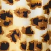 Women's Animal Print Knit Top with Keyhole