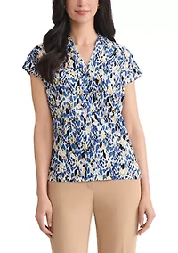 Women's Multi Print Knit Top