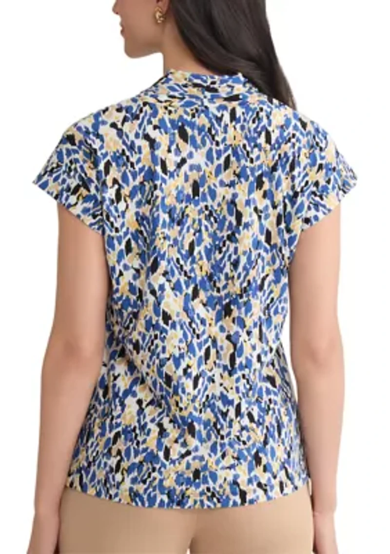 Women's Multi Print Knit Top