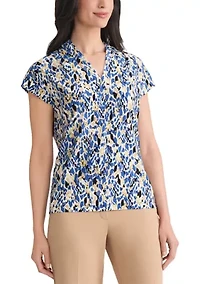 Women's Multi Print Knit Top