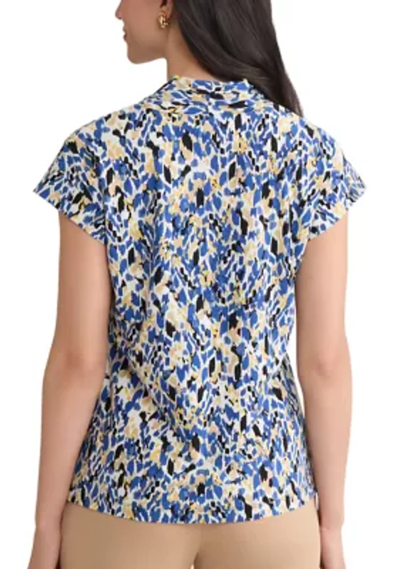 Women's Multi Print Knit Top