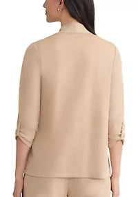 Women's Shimmer Knit 3/4 Sleeve Cardigan