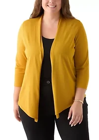 Plus Self Edge A-Line Cardigan