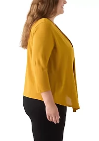 Plus Self Edge A-Line Cardigan
