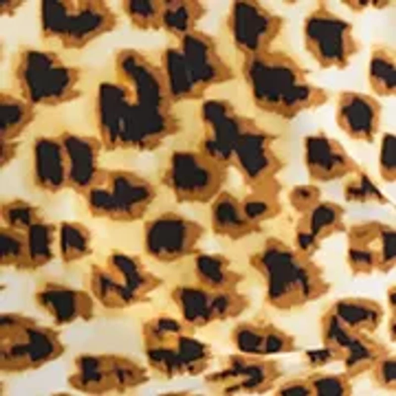 Women's Animal Print Ruched Knit Dress with Hardware