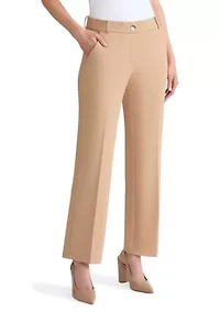 Women's Stretch Twill Pull On Trouser Leg Pants