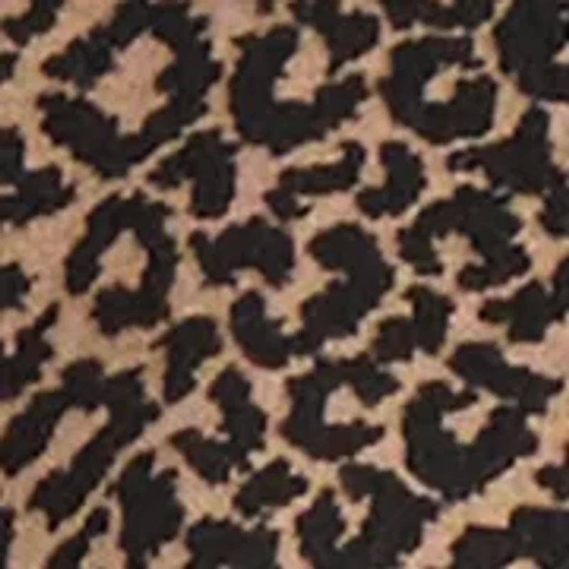 Women's Animal Jacquard Cape with Leather Trim