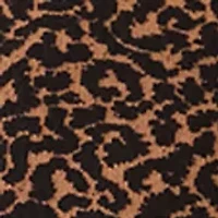 Plus Animal Jacquard Cape with Leather Trim