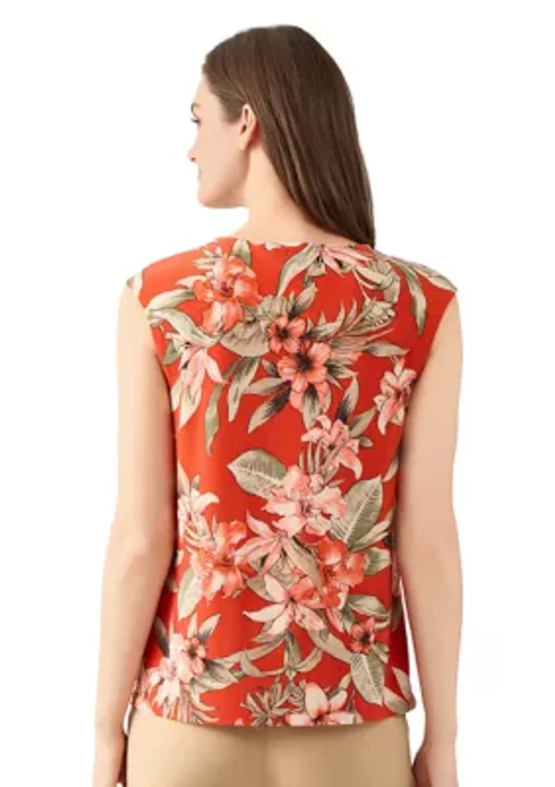 Petite Keyhole Cami with Cap Sleeves