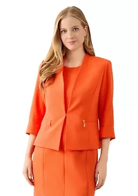Women's Cardigan with Zipper Pockets