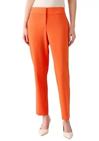 Petite Stretch Crepe Slim Leg Pants