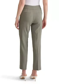 Petite Stretch Crepe Slim Leg Pants