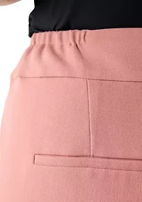 Plus Fly Front Slim Pants