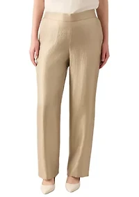 Women's Pull On Wide Leg Shimmer Twill Pants