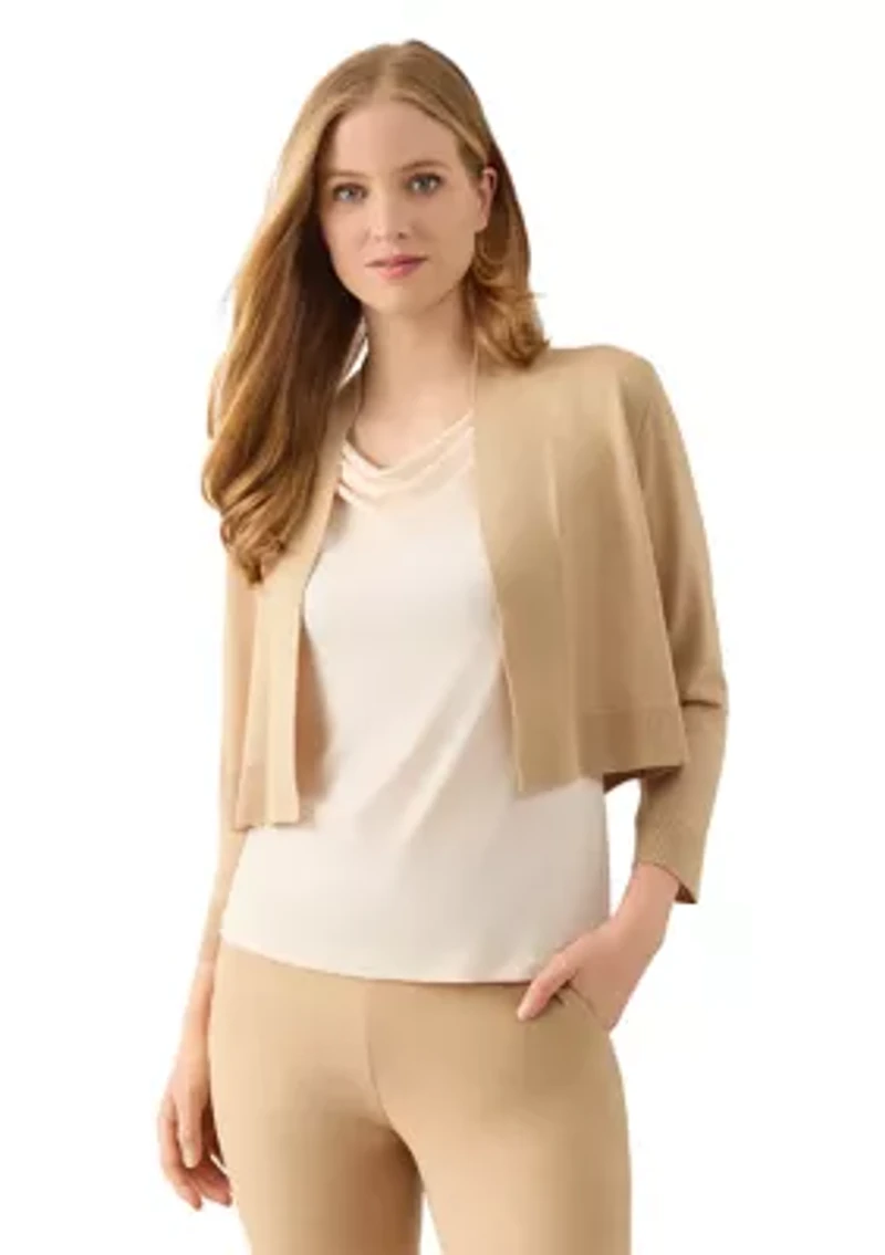 Petite Cropped Kissing Front Shrug