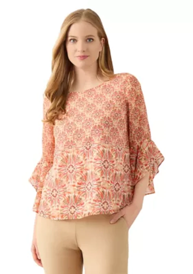 Women's Ruffle Sleeve Blouse